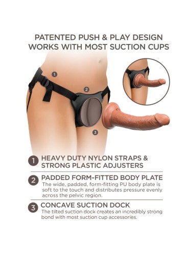 KING COCK ELITE ARNES AJUSTABLE CONFORTABLE CON DILDO 178 CM