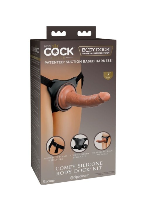 KING COCK ELITE ARNES AJUSTABLE CONFORTABLE CON DILDO 178 CM