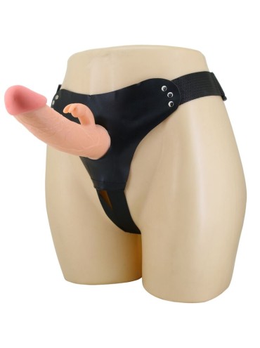 PRETTY LOVE MAVIS HARNESS BRIEFS UNIVERSAL CON DILDO 19 CM NATURAL