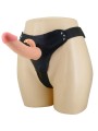 PRETTY LOVE MAVIS HARNESS BRIEFS UNIVERSAL CON DILDO 19 CM NATURAL