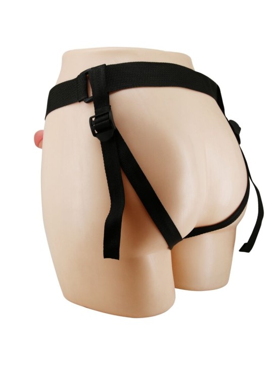 PRETTY LOVE MAVIS HARNESS BRIEFS UNIVERSAL CON DILDO 19 CM NATURAL