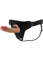 PRETTY LOVE MAVIS HARNESS BRIEFS UNIVERSAL CON DILDO 19 CM NATURAL