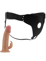 PRETTY LOVE MAVIS HARNESS BRIEFS UNIVERSAL CON DILDO 19 CM NATURAL