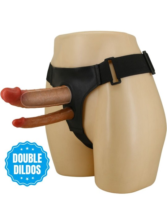 PRETTY LOVE KEAVEN HARNESS BRIEFS UNIVERSAL COMFORTABLE DOBLE DILDO