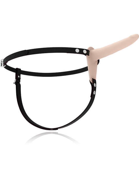 FETISH SUBMISSIVE HARNESS VIBRADOR SILICONA FLESH 15 CM