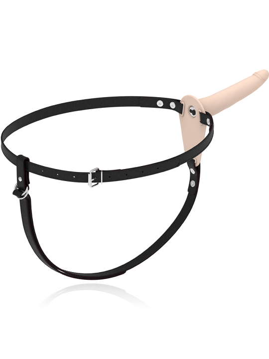 FETISH SUBMISSIVE HARNESS VIBRADOR SILICONA FLESH 15 CM