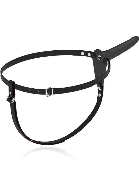 FETISH SUBMISSIVE HARNESS VIBRADOR SILICONA NEGRO 15 CM