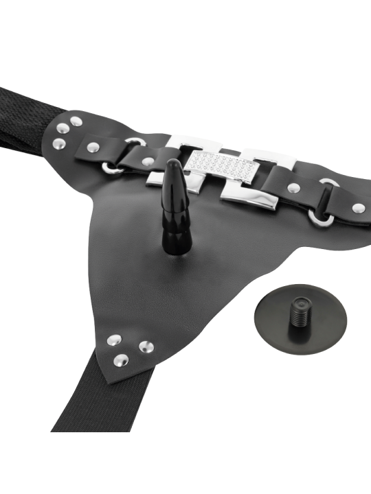 HARNESS ATTRACTION ARNES DELUXE CON VIBRACION REALISTICO 18 CM O 45 CM