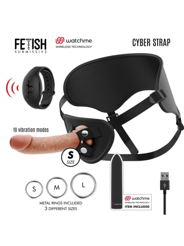 FETISH SUBMISSIVE CYBER STRAP ARNES CON DILDO Y BALA CONTROL REMOTO TECNOLOGIA WATCHME S