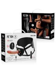 FETISH SUBMISSIVE CYBER STRAP ARNES CON DILDO Y BALA CONTROL REMOTO TECNOLOGIA WATCHME S