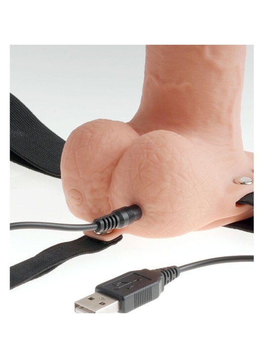 FETISH FANTASY SERIES ARNES AJUSTABLE PENE REALISTICO CON TESTICULOS RECARGABLE Y VIBRADOR 23 CM