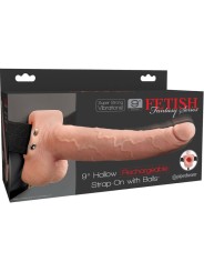 FETISH FANTASY SERIES ARNES AJUSTABLE PENE REALISTICO CON TESTICULOS RECARGABLE Y VIBRADOR 23 CM