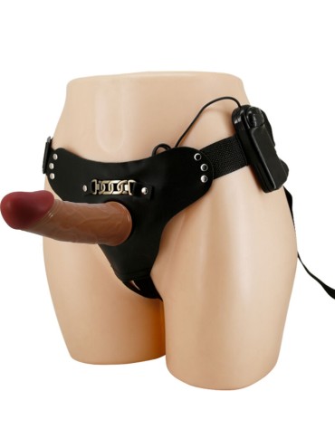 PRETTY LOVE STARKS HARNESS BRIEFS VIBRACION MULTI VELOCIDAD DILDO 175 CM MULATO