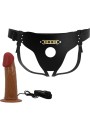 PRETTY LOVE STARKS HARNESS BRIEFS VIBRACION MULTI VELOCIDAD DILDO 175 CM MULATO