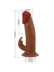 PRETTY LOVE MARION HARNESS BRIEFS UNIVERSAL CON DILDO VIBRACION 19 CM MULATO