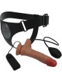 PRETTY LOVE HARNESS BRIEFS UNIVERSAL CON DILDO VIBRACION Y SQUIRTING 155 CM MULATO
