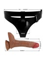 PRETTY LOVE HARNESS BRIEFS UNIVERSAL CON DILDO VIBRACION Y SQUIRTING 155 CM MULATO