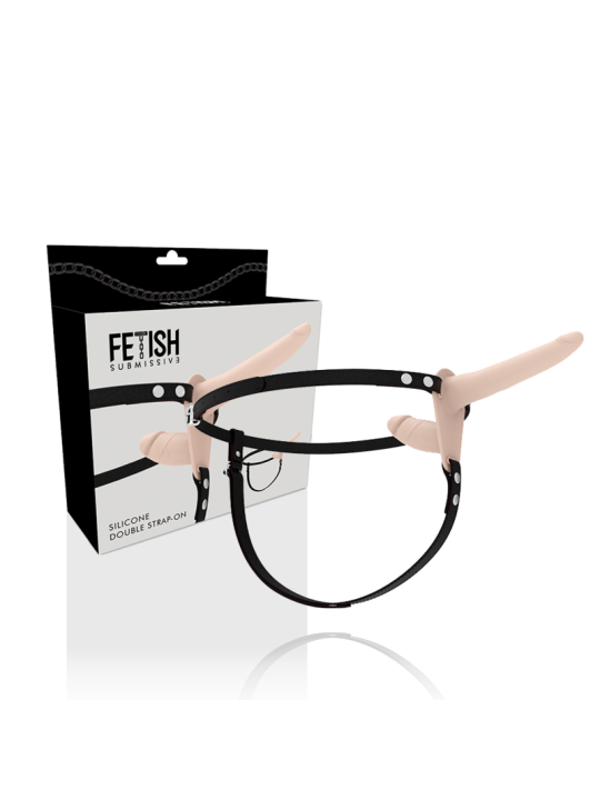 FETISH SUBMISSIVE HARNESS DOBLE PENETRACION FLESH