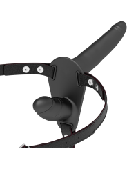 FETISH SUBMISSIVE HARNESS DOBLE PENETRACION NEGRO