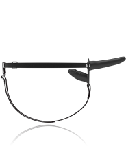 FETISH SUBMISSIVE HARNESS DOBLE PENETRACION NEGRO