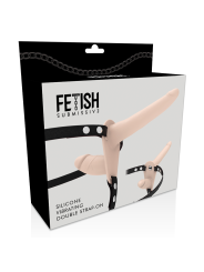 FETISH SUBMISSIVE HARNESS DOBLE PENETRACION VIBRADOR FLESH UP