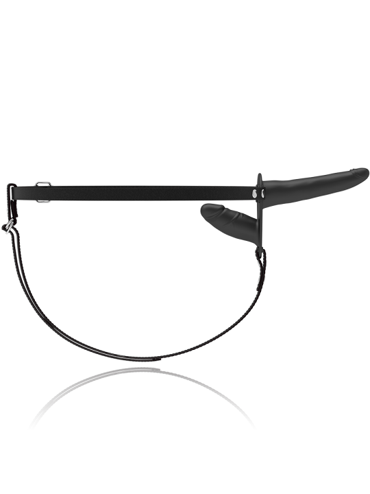 FETISH SUBMISSIVE HARNESS DOBLE PENETRACION VIBRADOR NEGRO