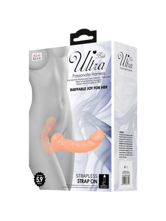 BAILE ULTRA PASSIONATE HARNESS DILDO CON ARNES SIN SUJECION