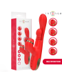 INTENSE KATY ESTIMULADOR CLITORIS MULTIFUNCION 4 CABEZALES INTERCAMBIABLES ROJO