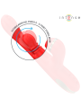 INTENSE KATY ESTIMULADOR CLITORIS MULTIFUNCION 4 CABEZALES INTERCAMBIABLES ROJO