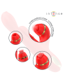INTENSE KATY ESTIMULADOR CLITORIS MULTIFUNCION 4 CABEZALES INTERCAMBIABLES ROJO