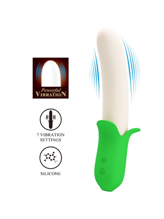 PRETTY LOVE BANANA KNIGHT SUPER POWER 7 VIBRACIONES SILICONA