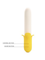 PRETTY LOVE BANANA GEEK SUPER POWER 7 VIBRACIONES UPDOWN SILICONA NEGRO