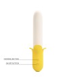 PRETTY LOVE BANANA GEEK SUPER POWER 7 VIBRACIONES UPDOWN SILICONA NEGRO