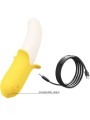 PRETTY LOVE BANANA GEEK SUPER POWER 7 VIBRACIONES UPDOWN SILICONA NEGRO