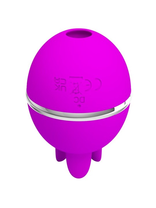 PRETTY LOVE VIBRADOR DE SILICONA REDONDO GEMINI BALL MORADO