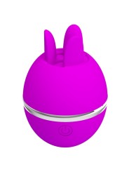 PRETTY LOVE VIBRADOR DE SILICONA REDONDO GEMINI BALL MORADO