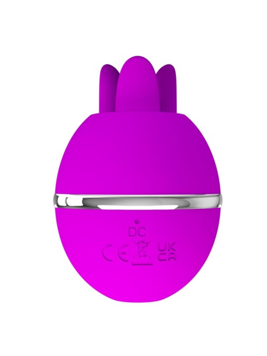 PRETTY LOVE VIBRADOR DE SILICONA REDONDO GEMINI BALL MORADO