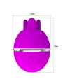 PRETTY LOVE VIBRADOR DE SILICONA REDONDO GEMINI BALL MORADO