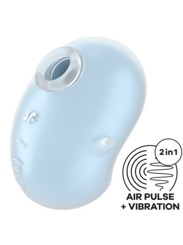 SATISFYER CUTIE GHOST VIBRADOR LAY ON AZUL CLARO