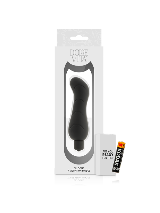 DOLCE VITA G SPOT VIBRADOR SILICONA NEGRO
