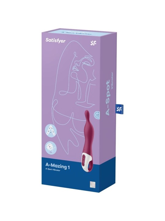 SATISFYER AMAZING 1 VIBRADOR PUNTO A BERRY