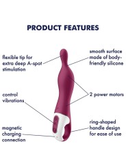 SATISFYER AMAZING 1 VIBRADOR PUNTO A BERRY