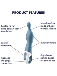 SATISFYER AMAZING 1 VIBRADOR PUNTO A AZUL