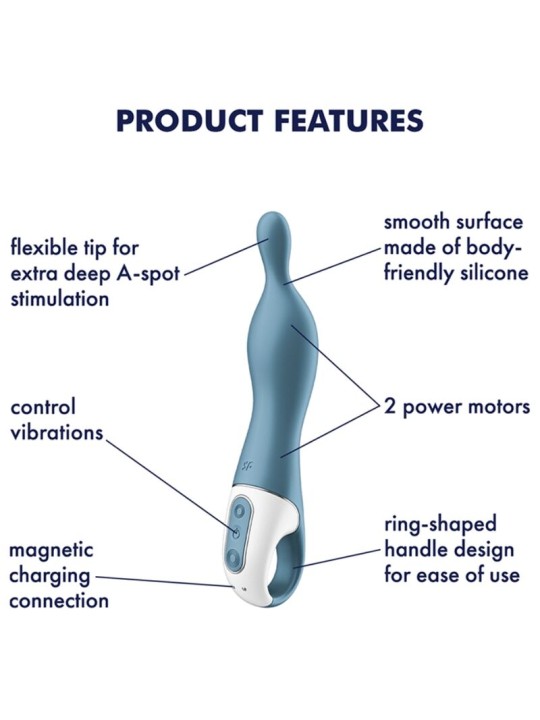 SATISFYER AMAZING 1 VIBRADOR PUNTO A AZUL