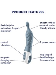 SATISFYER AMAZING 2 VIBRADOR PUNTO A GRIS