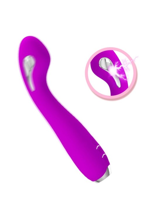 PRETTY LOVE HECTOR VIBRADOR ELECTROSHOCK RECARGABLE IMPERMEABLE MORADO