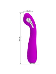PRETTY LOVE HECTOR VIBRADOR ELECTROSHOCK RECARGABLE IMPERMEABLE MORADO