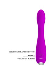 PRETTY LOVE HECTOR VIBRADOR ELECTROSHOCK RECARGABLE IMPERMEABLE MORADO