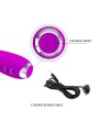PRETTY LOVE HECTOR VIBRADOR ELECTROSHOCK RECARGABLE IMPERMEABLE MORADO