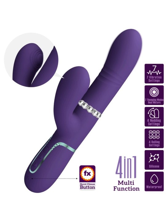 PRETTY LOVE VIBRADOR PUNTO G MULTIFUNCION MORADO